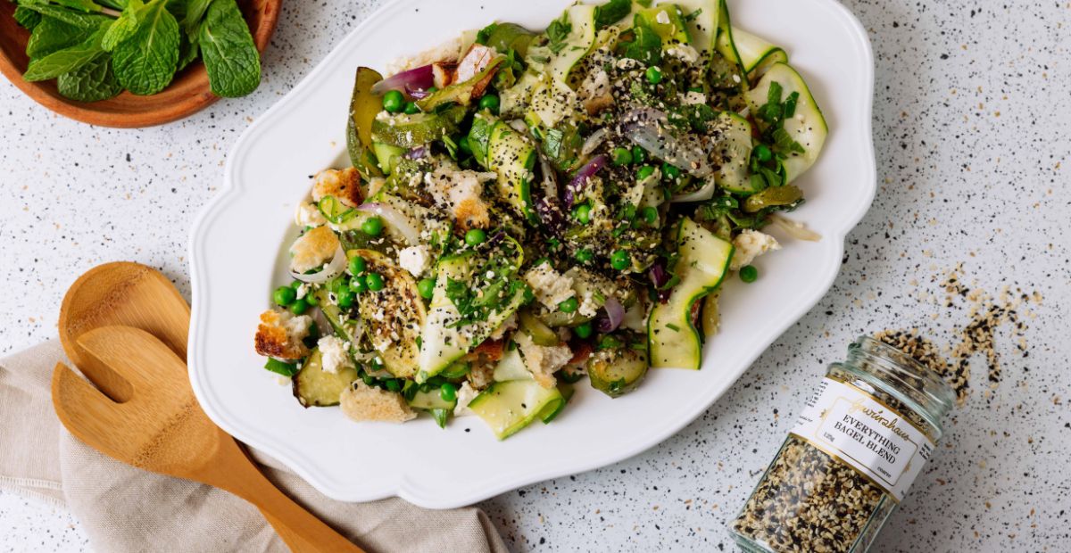 Warm Zucchini Salad with Everything Bagel Blend - Gewürzhaus
