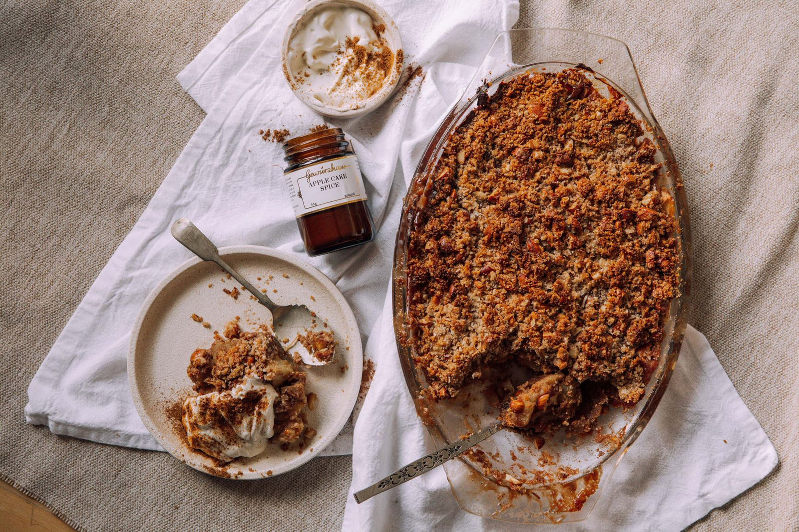 Salted Caramel Apple Crumble Recipe