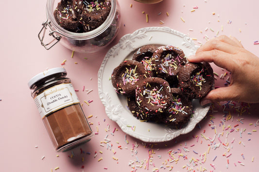 Chocolate Crinkle Sprinkle Cookies recipe