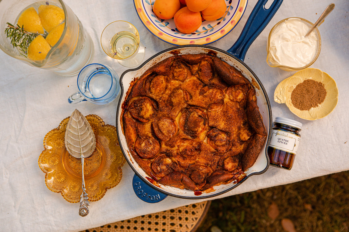 Spiced Apricot Flaugnarde 