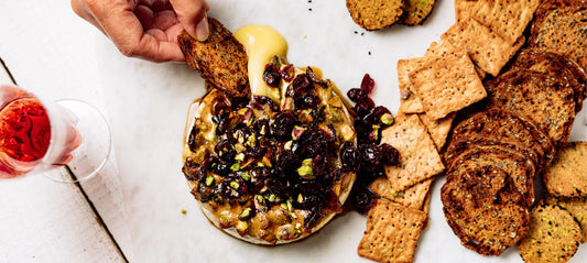 Festive Baked Brie with Cranberries and Pistachio