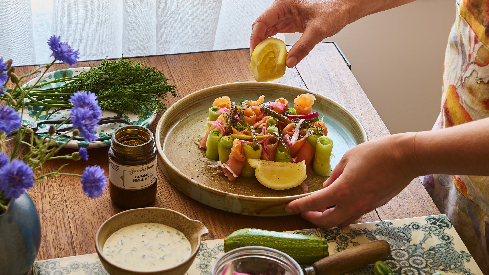 Smoked Salmon & Summer Herb Salt Dip