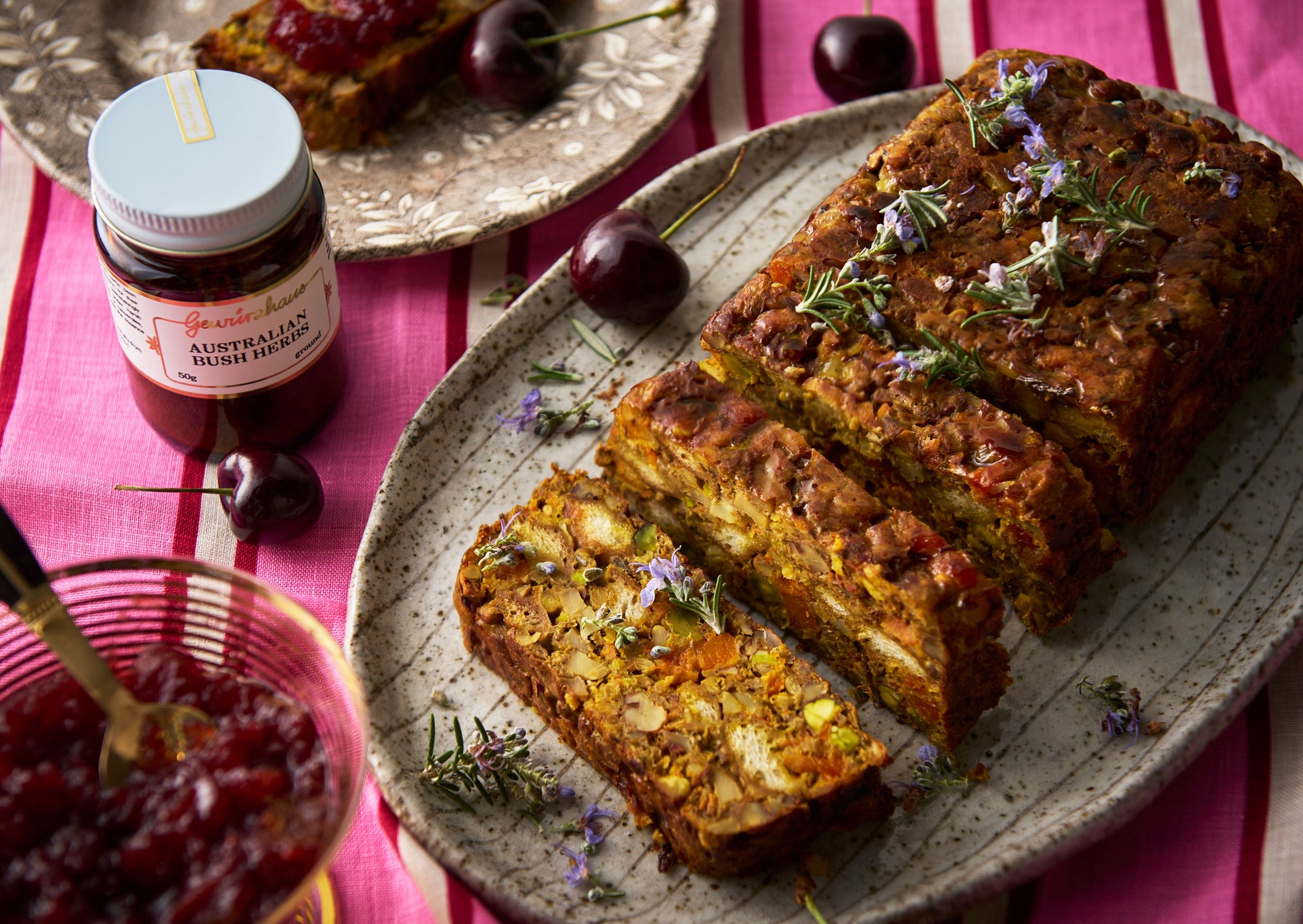 Festive Nut Roast with Cranberry Sauce
