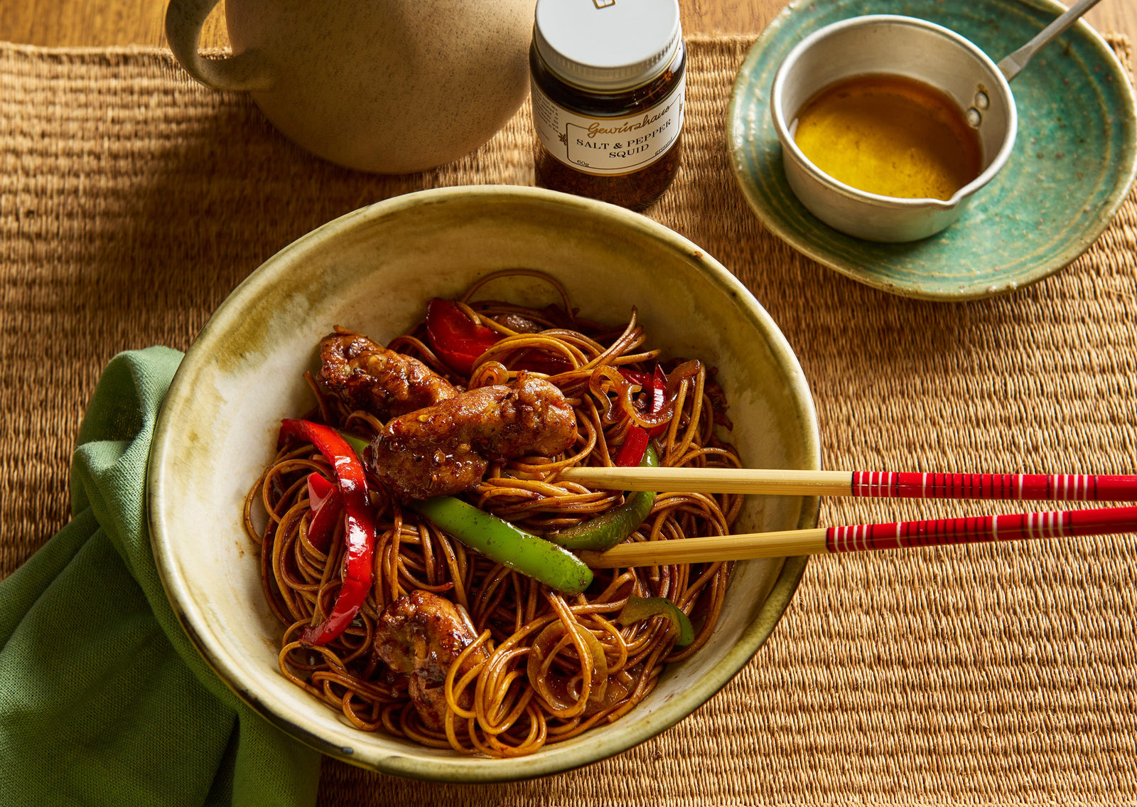 Salt & Pepper Chicken Noodle Stirfry