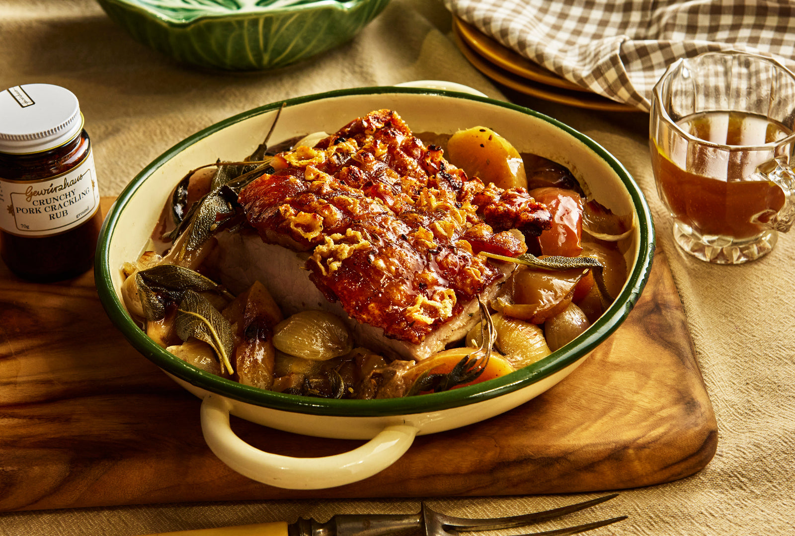 Roast Rolled Pork Loin with Apples & Onions Recipe