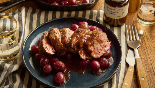 Duck Breast with Blistered Grapes