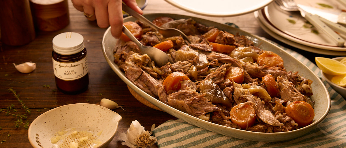 Slow-Cooked Lamb Shoulder with Ras el Hanout