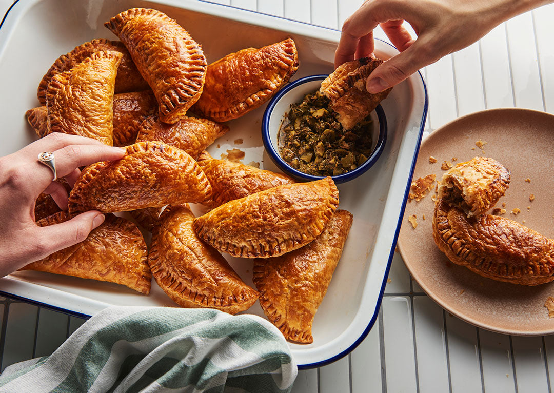 Beef Empanadas with Chimichurri Dipping Sauce