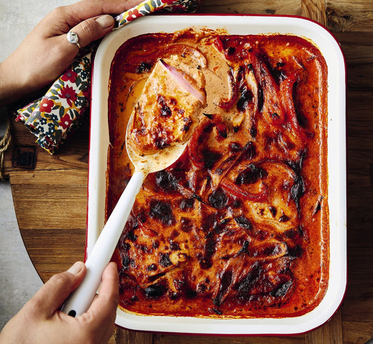 Creamy Paprika Pork Traybake