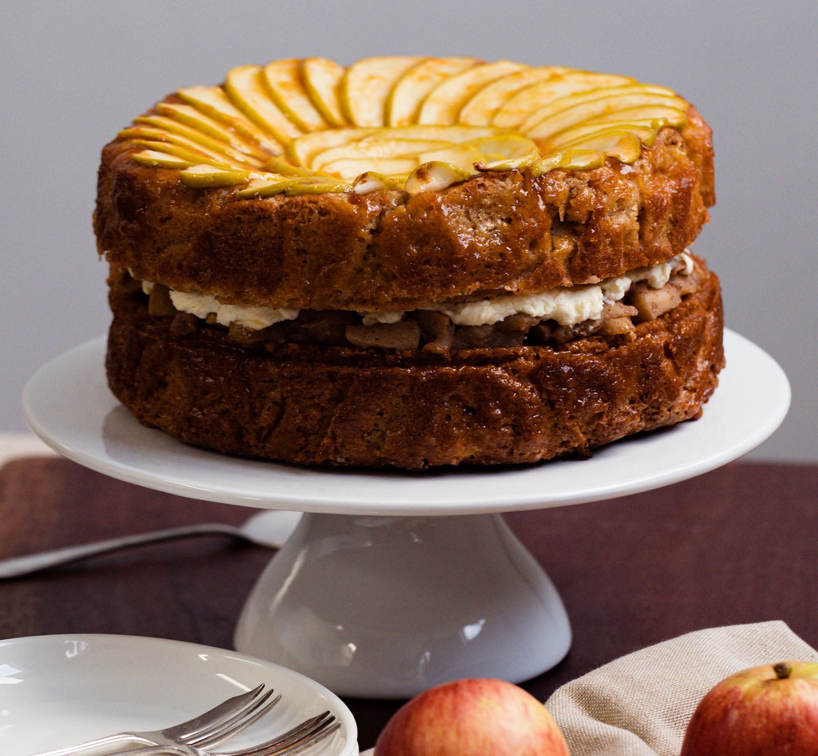 Triple-Layered Apple Cake