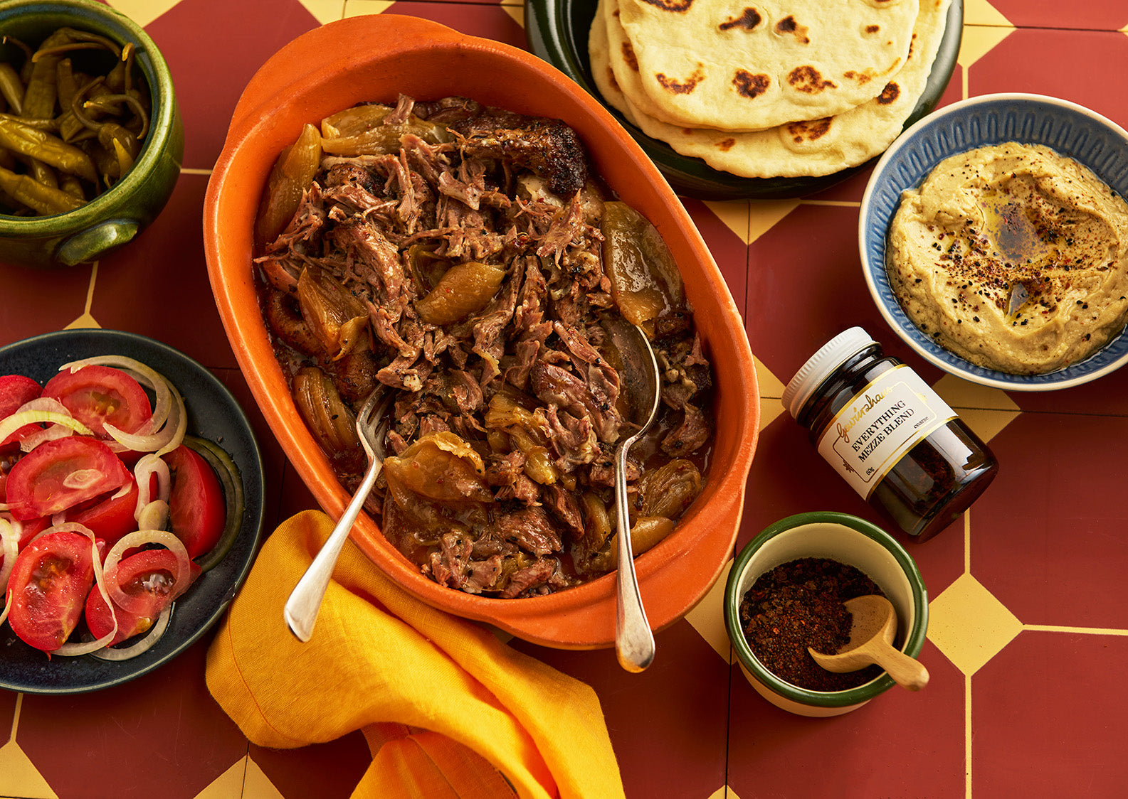 Middle Eastern Pulled Lamb Shoulder
