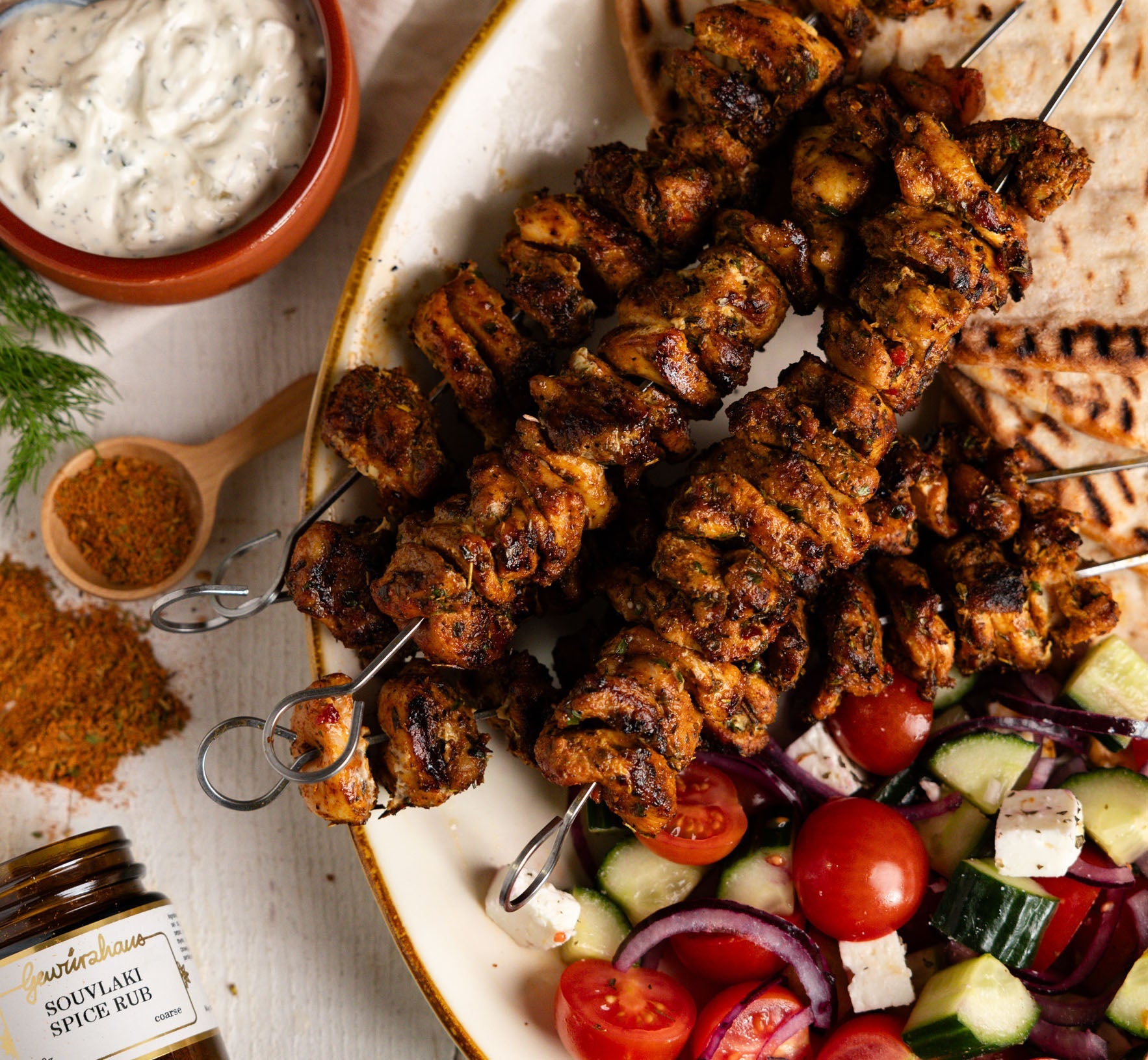 Chicken Souvlaki Wrap