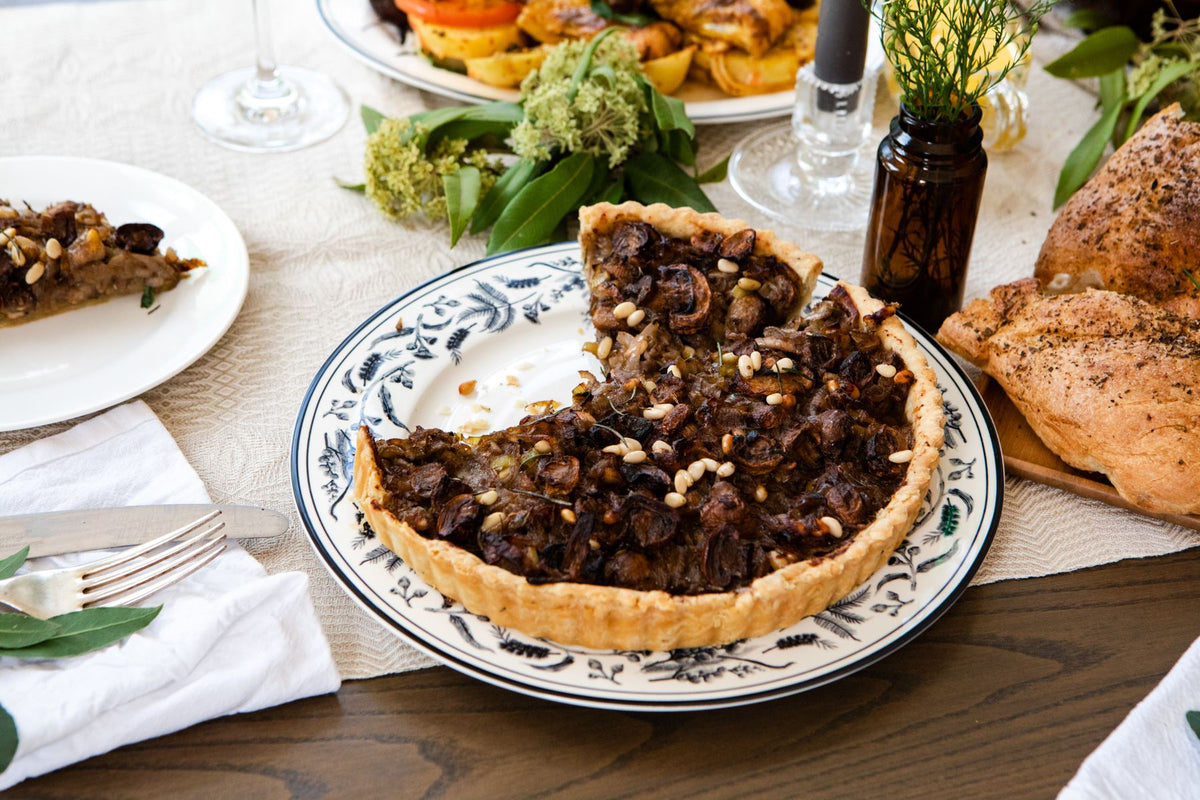 Mushroom, Pine Nut & Rosemary Tart Gewürzhaus