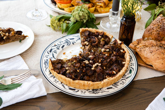 Mushroom, Pine Nut & Rosemary Tart - Gewürzhaus