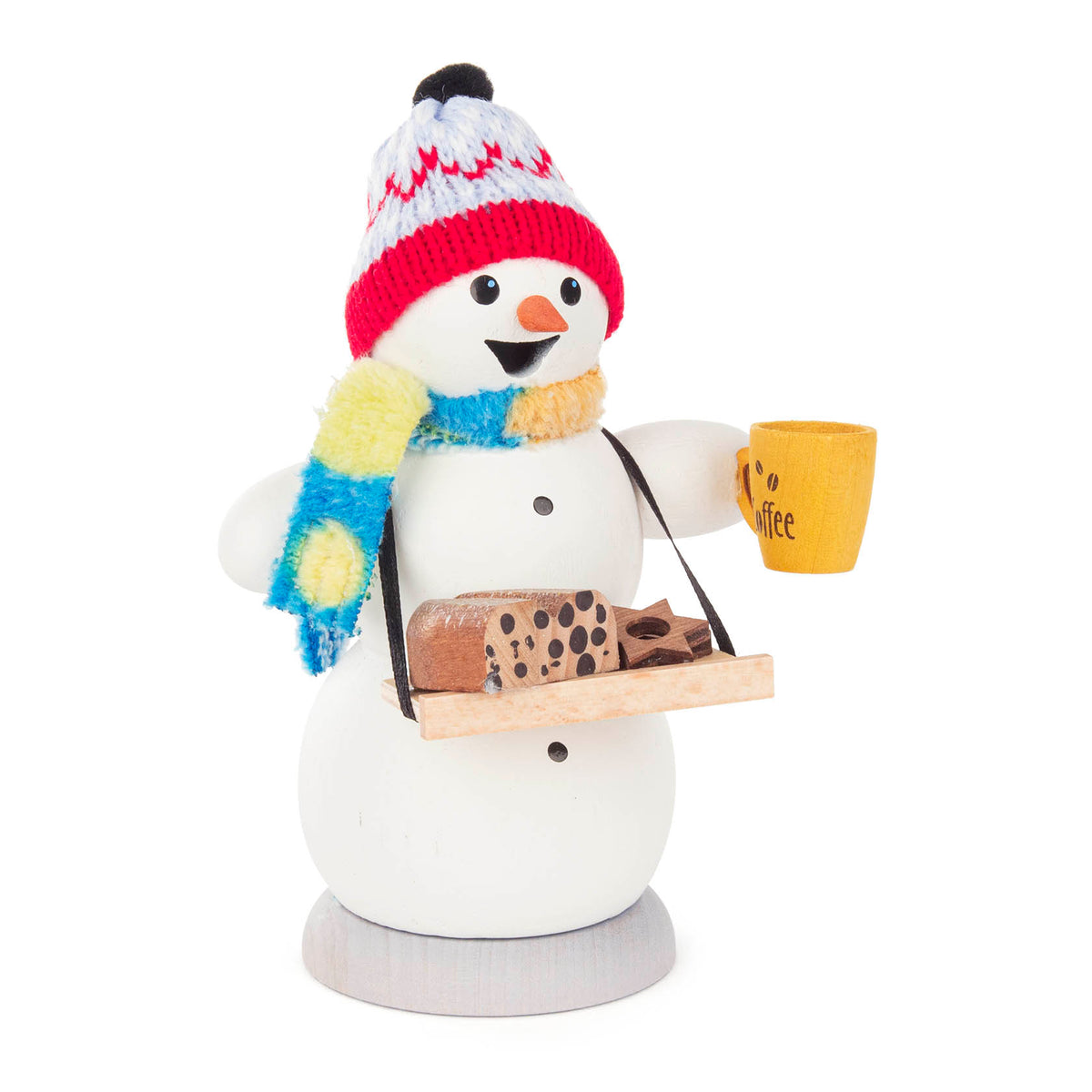 Smoker, Snowman with Mug and Baked Goods