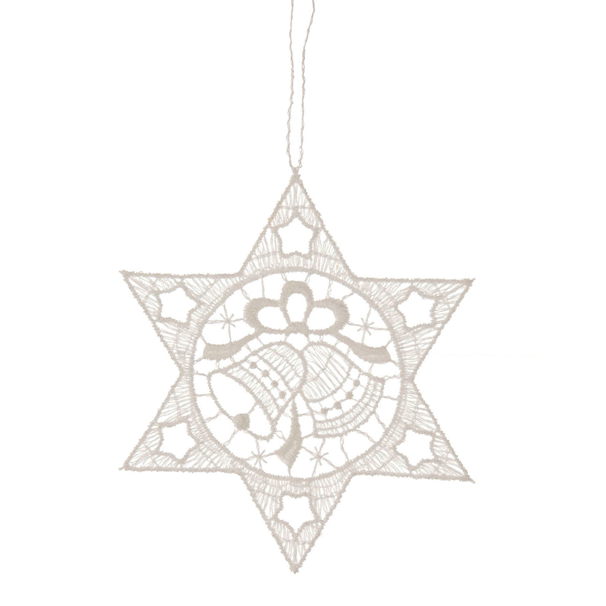 Ornament, Lace, Star with Bells