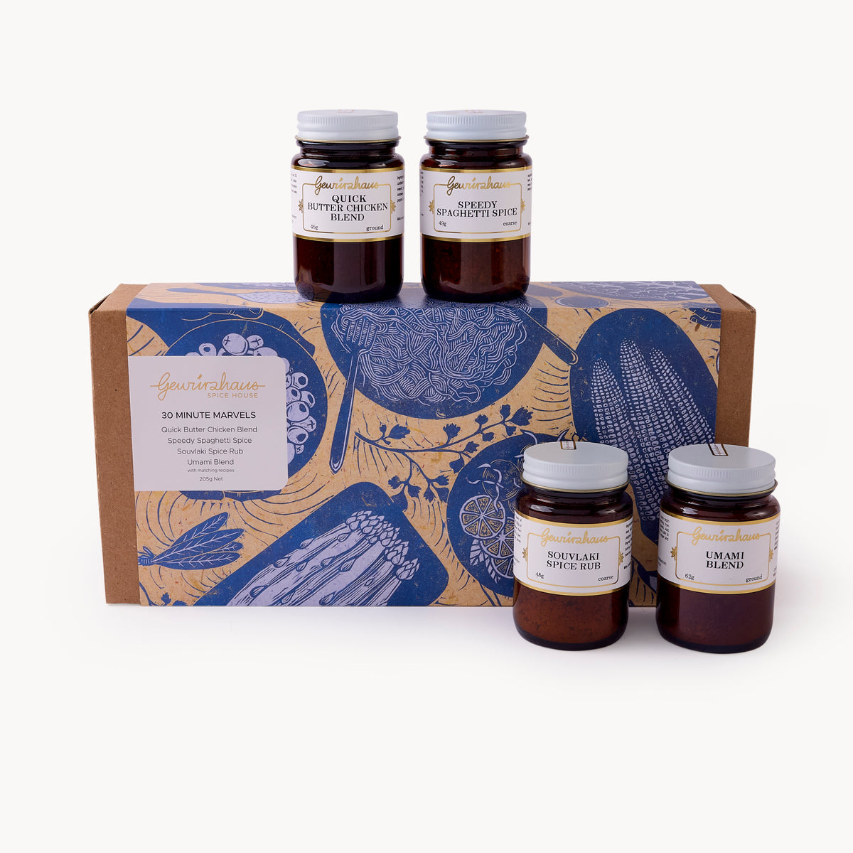Gewürzhaus 30 Minute Marvels Gift Pack with jars