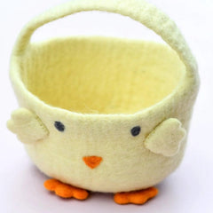 Gewürzhaus - Needle Felt Egg Hunt Basket Yellow Chick