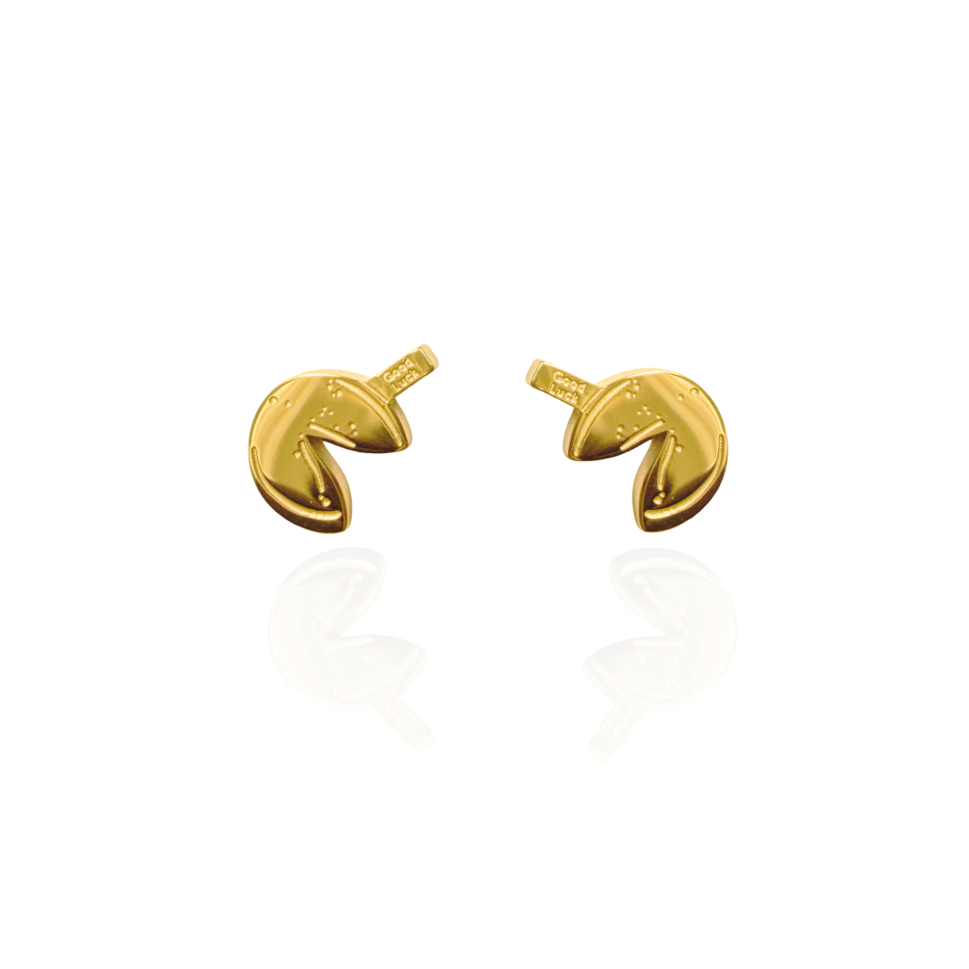 Gewürzhaus - Fortune Cookie Stud Earring 18K Gold Plated