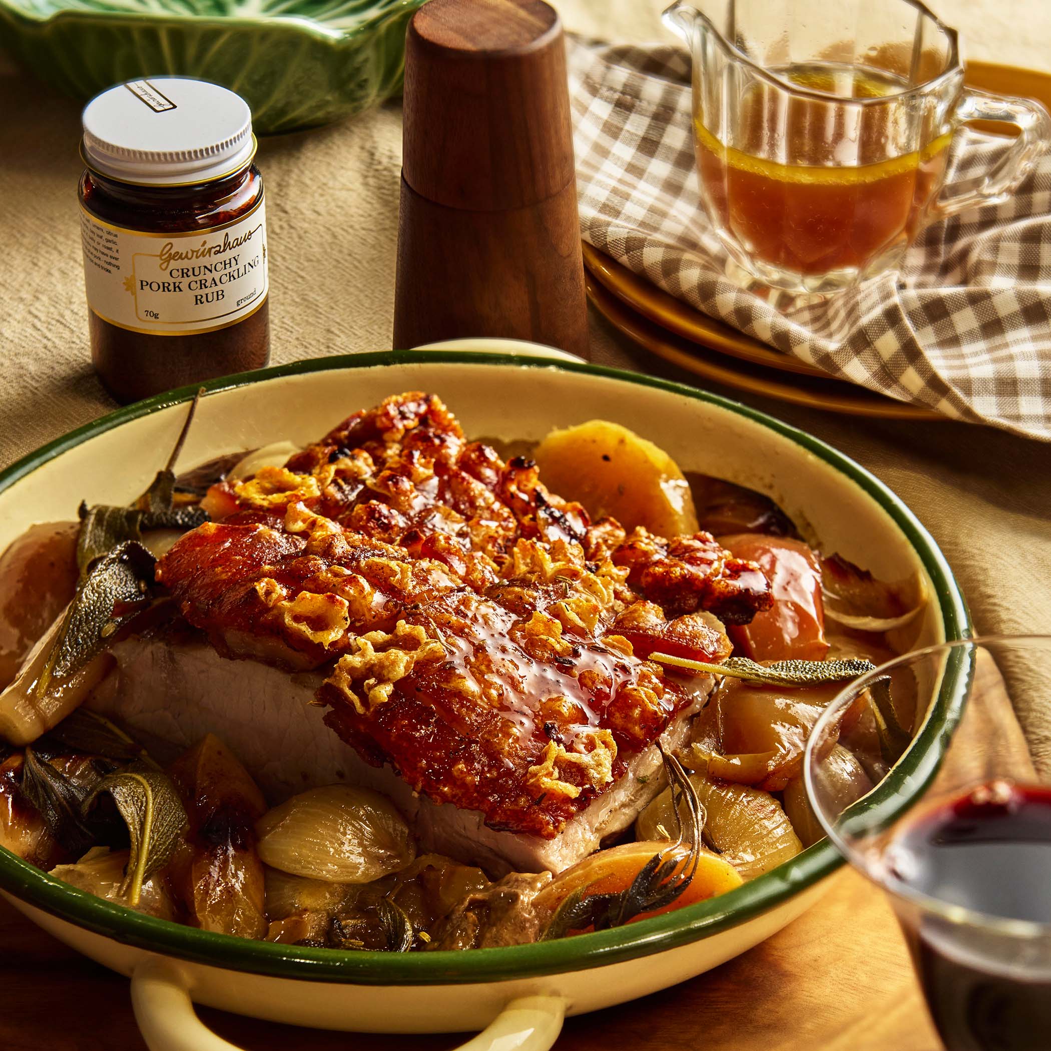 Gewürzhaus - Roast Rolled Pork Loin with Apples & Onions