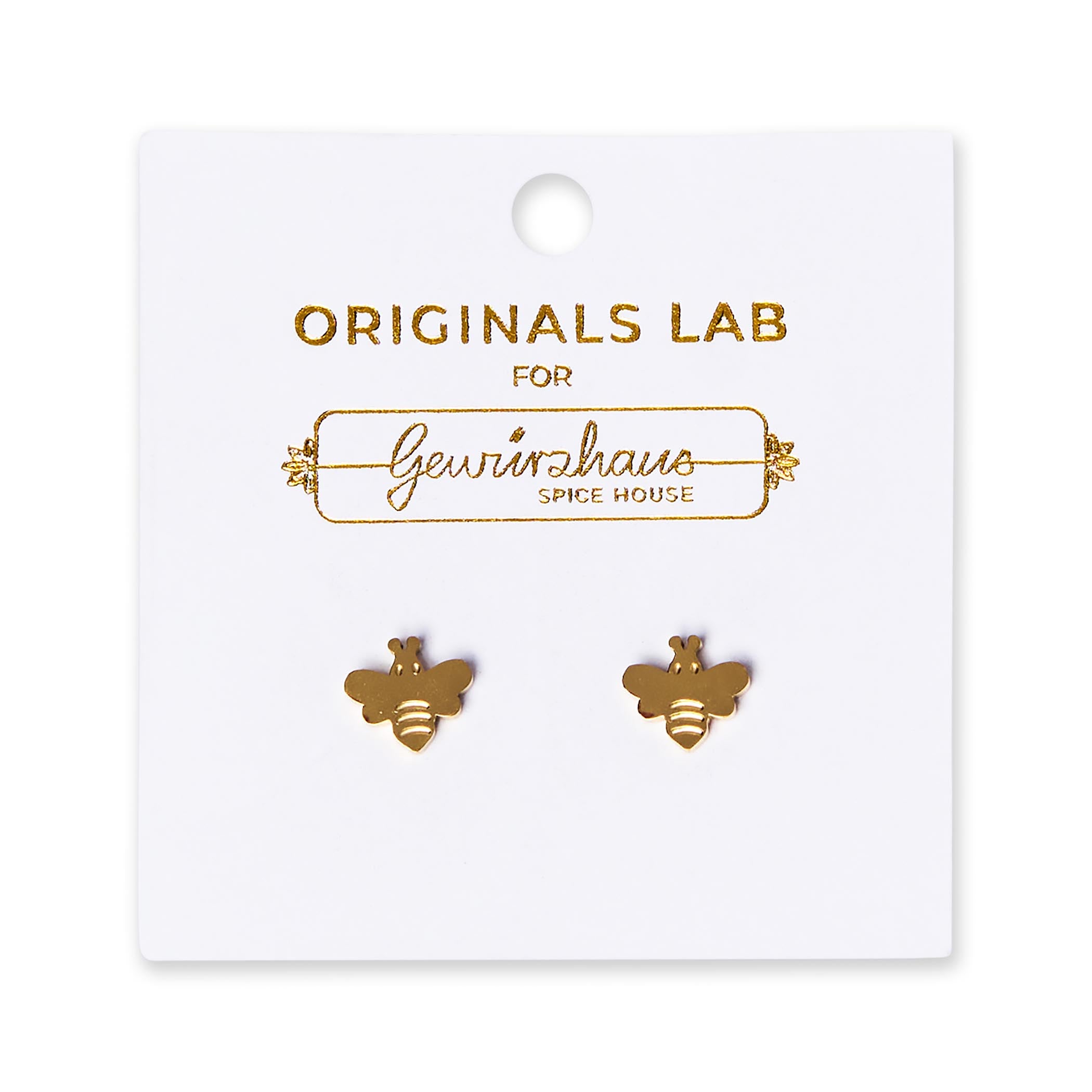 Bee Stud Earring 18K Gold Plated