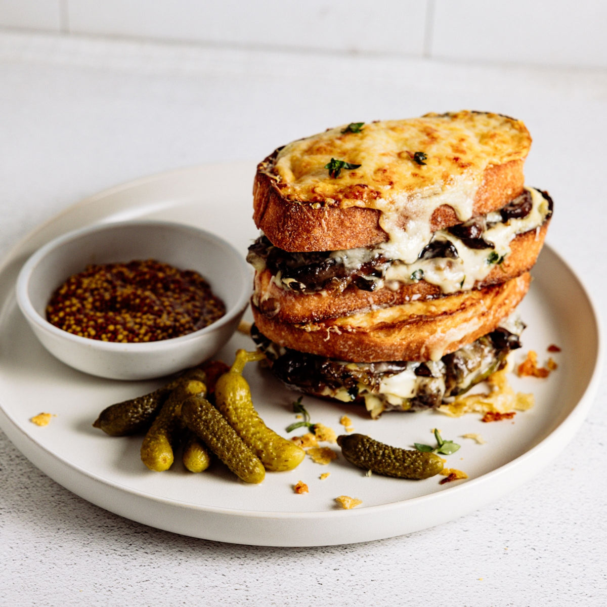 Gewürzhaus - Black Truffle Salt - Black Truffle Mushroom Croque Monsieur
