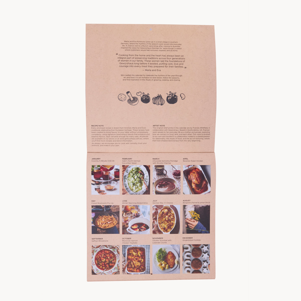 2027 Gewürzhaus Recipe Calendar