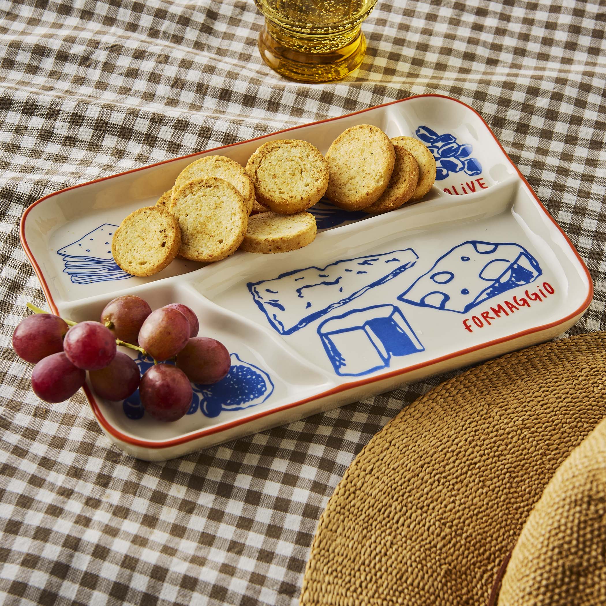 Gewürzhaus - Cheeses Illustrated Rectangular Platter