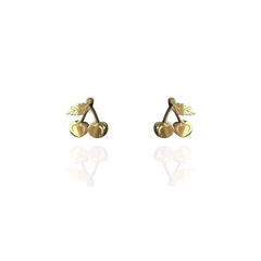 Cherries Stud Earring 18K Gold Plated