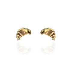 Croissant Stud Earring 18K Gold Plated