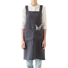 Linen Crossback Apron