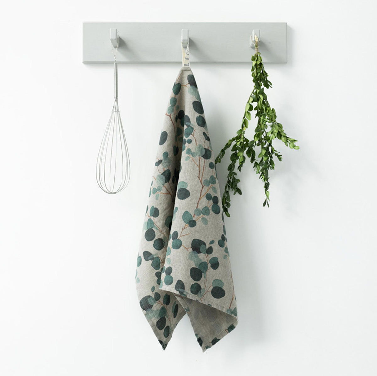 Gewürzhaus - Linen Tea Towel - Eucalyptus on Natural