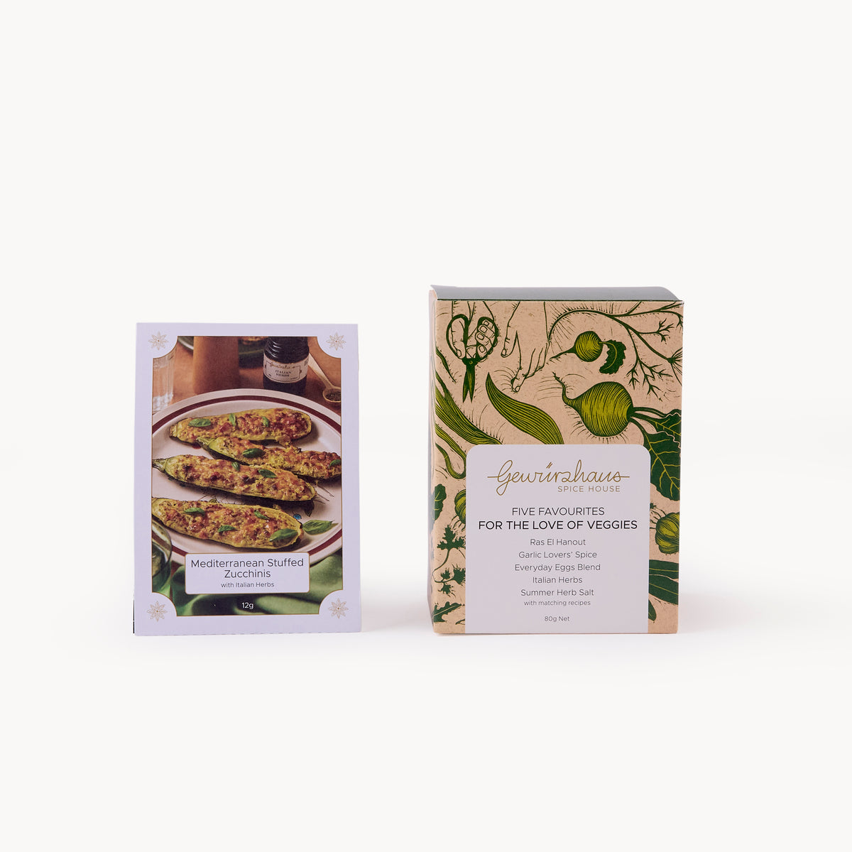 Gewürzhaus Five Favourites - For The Love Of Veggies Gift Box with a sachet