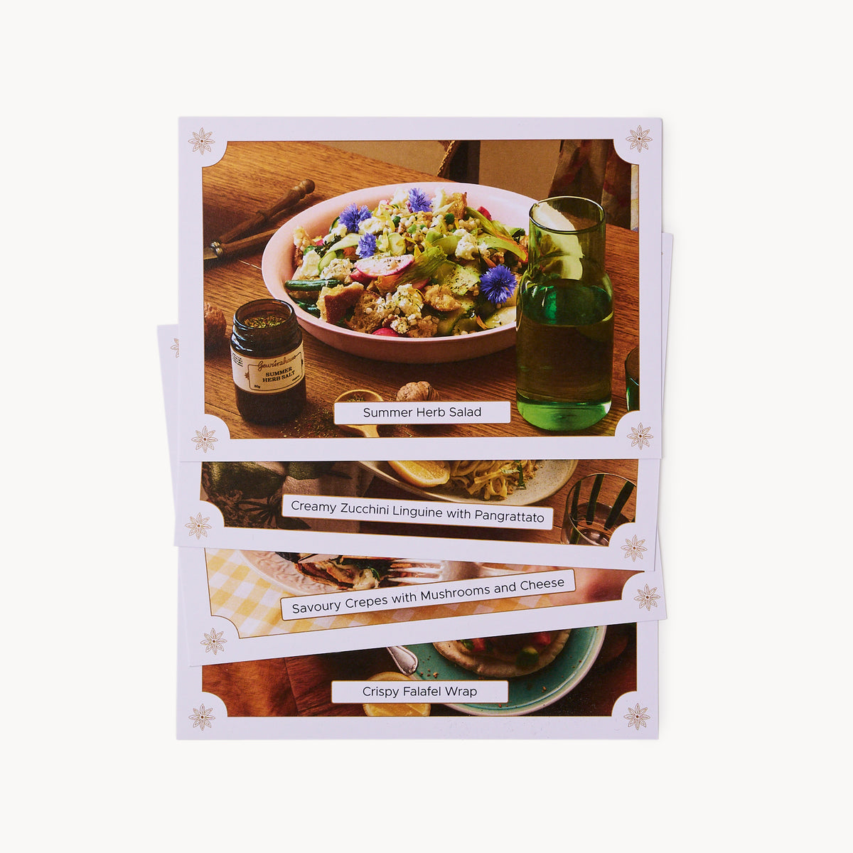Gewürzhaus For The Love Of Veggies Gift Pack recipe cards