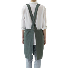 Linen Crossback Apron