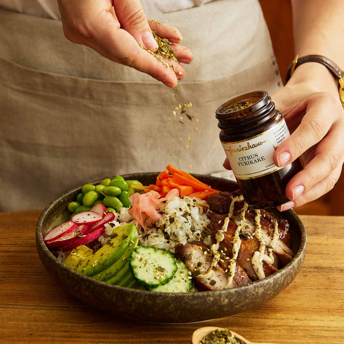 Gewürzhaus - Honey Soy Chicken Rice Bowl with Citrus Furikake