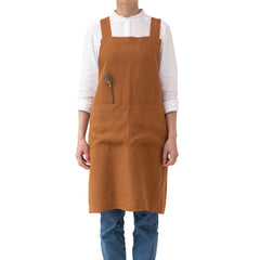 Linen Crossback Apron