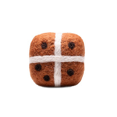 Needle Felt Hot Cross Bun