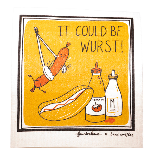 It Could Be Wurst Dishcloth