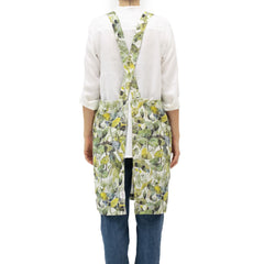 Linen Crossback Apron Lotus