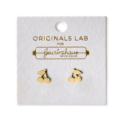 Gewürzhaus - Cherries Stud Earring 18K Gold Plated