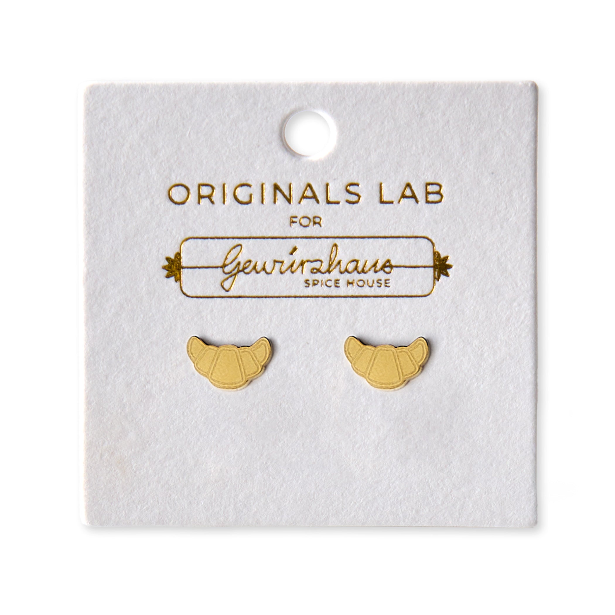 Gewürzhaus - Croissant Stud Earring 18K Gold Plated