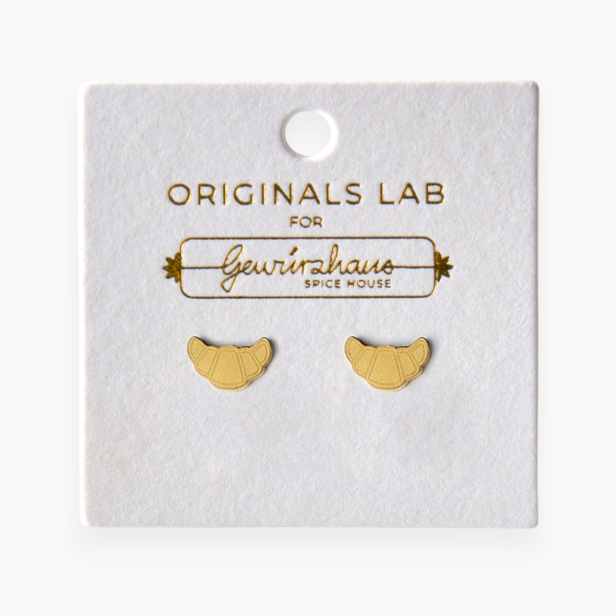 Gewürzhaus - Croissant Stud Earring 18K Gold Plated