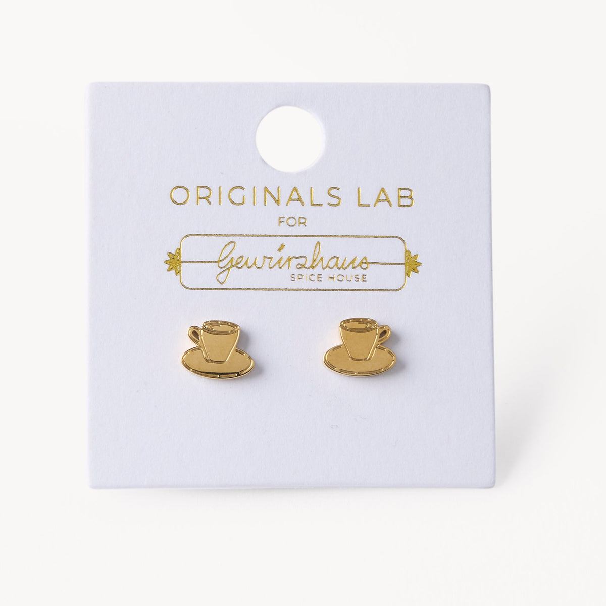 Gewürzhaus - Espresso Stud Earring 18K Gold Plated