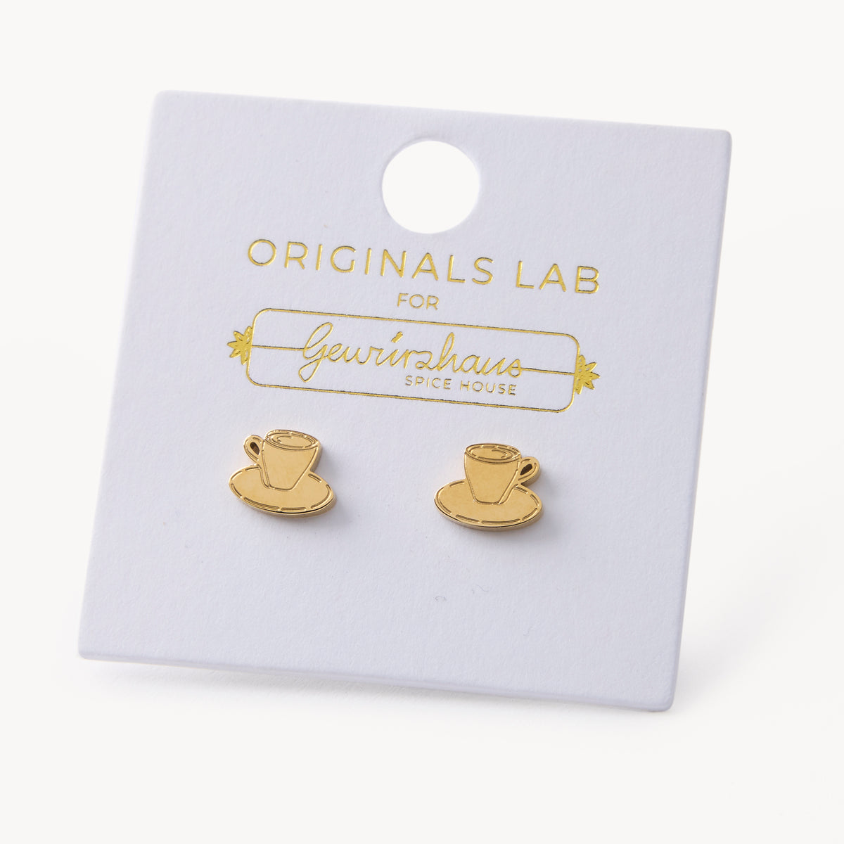 Gewürzhaus - Espresso Stud Earring 18K Gold Plated