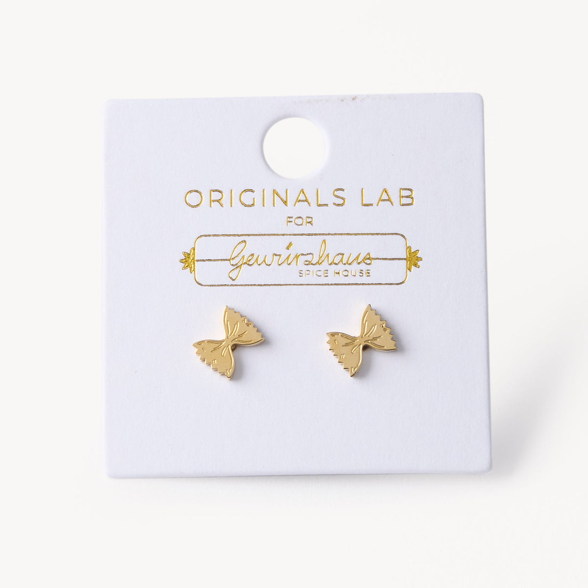 Farfelle Stud Earring 18K Gold Plated
