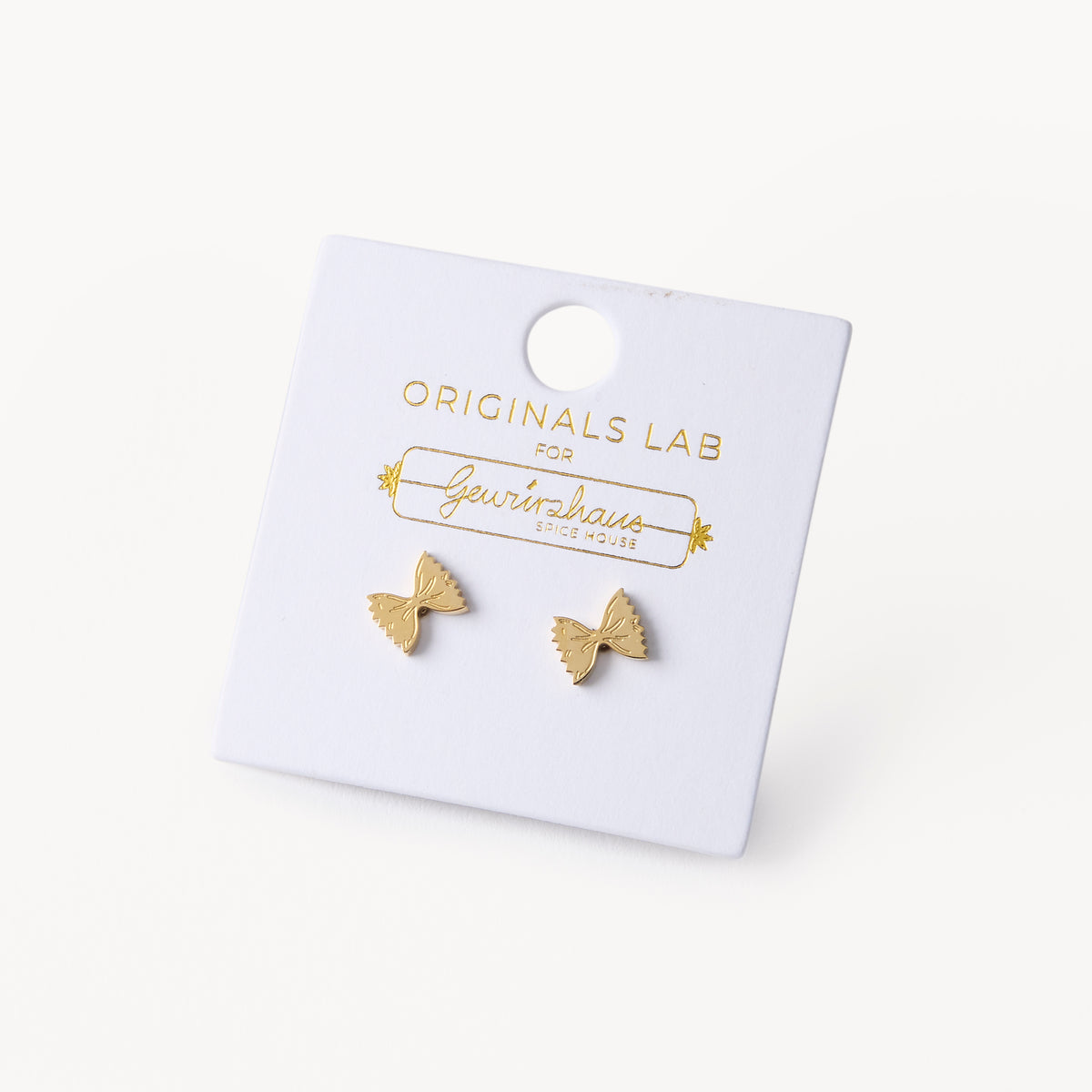 Farfelle Stud Earring 18K Gold Plated