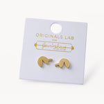 Gewürzhaus - Fortune Cookie Stud Earring 18K Gold Plated