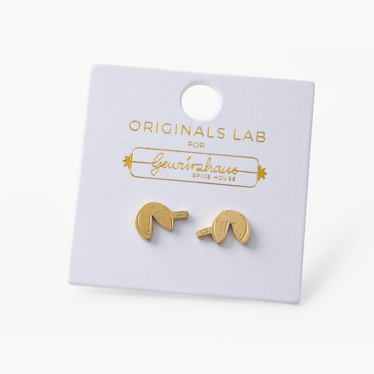 Gewürzhaus - Fortune Cookie Stud Earring 18K Gold Plated