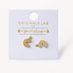Gewürzhaus - Fortune Cookie Stud Earring 18K Gold Plated